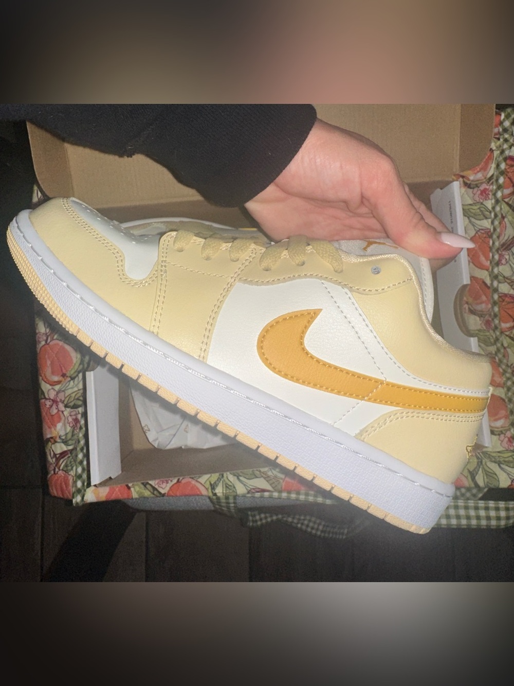 Nike air Jordan 1 low “yellow ochre” women’s size 8.5 men’s 7 - Picture 3 of 11